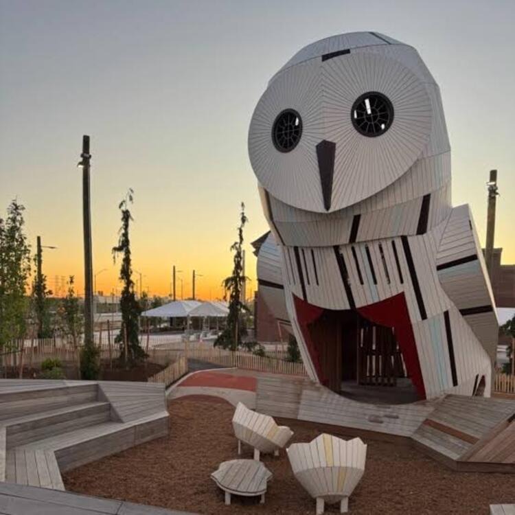 Newly created parks and green spaces in the Port Lands